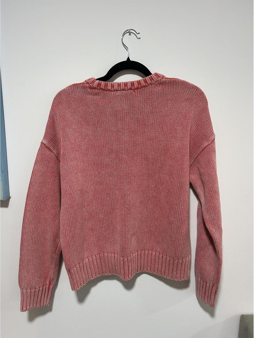 GAP Red Cotton Crewneck Sweater Small